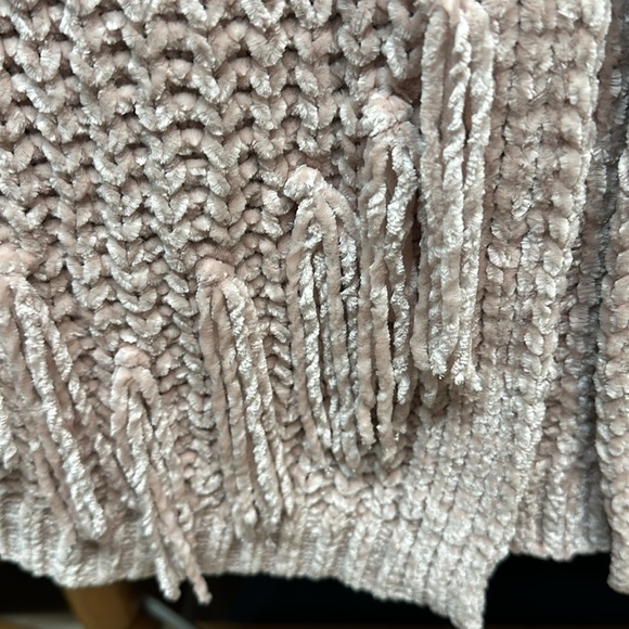 G.I.L.I. Open-Front Chenille Cardigan with Fringe Detail XXS-XL Shadow Gray - Picture 13 of 13